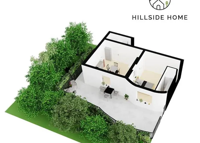 Lägenhet Cozy Hillside In With Patio