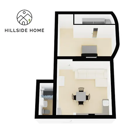 Cozy Hillside In With Patio Apartment